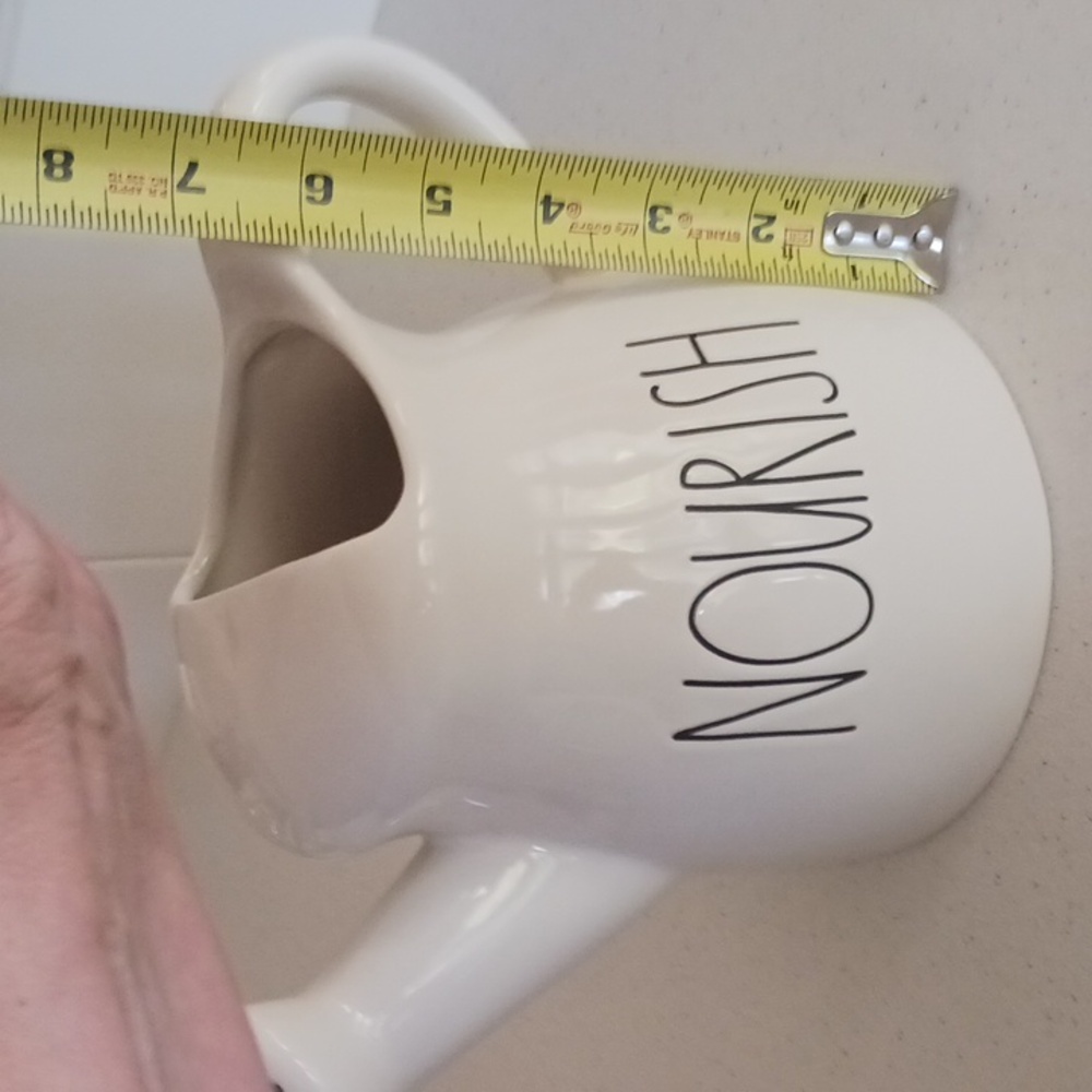 Rae Dunn White 'NOURISH' Watering Can